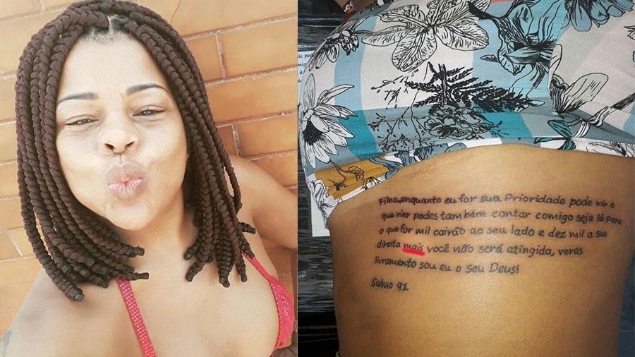 Tati Quebra Barraco faz tatuagem com erro de português - Reprodução/Instagram