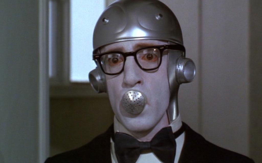 Woody Allen em cena de "O Dorminhoco" (1973) - Reprodução