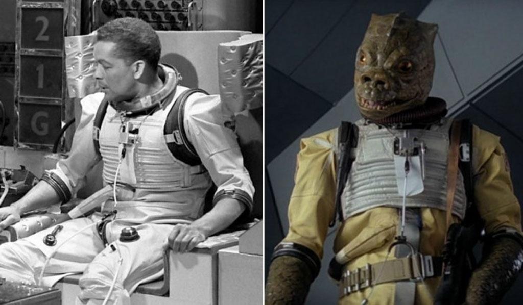 Cenas de "Doctor Who", à esquerda, e "Star Wars: O Império Contra-Ataca" (1980) - Reprodução