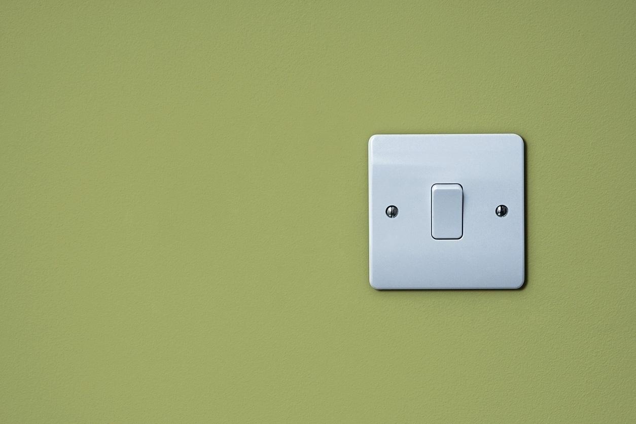 interruptor, luz, - iStock