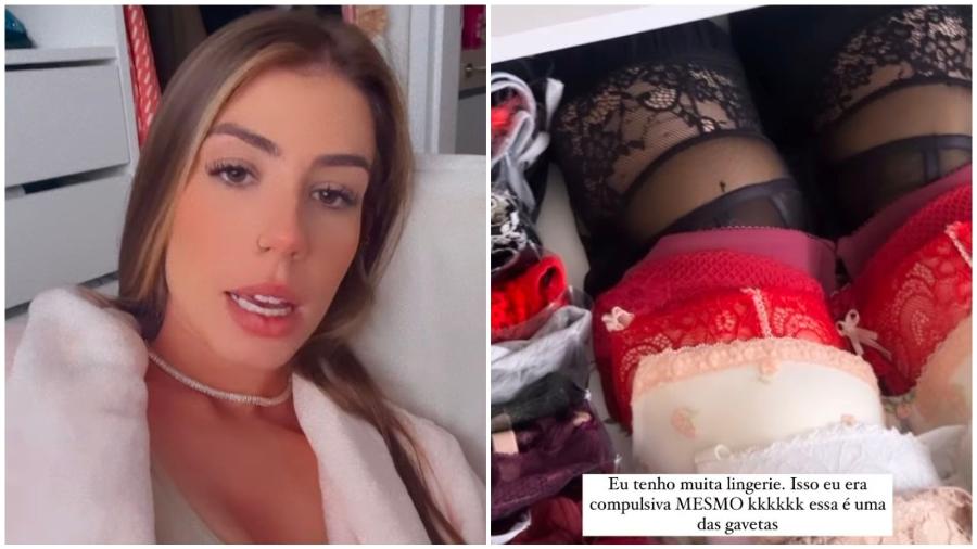 Maria Lina mostra coleção de lingeries nas redes sociais - Reprodução/Instagram
