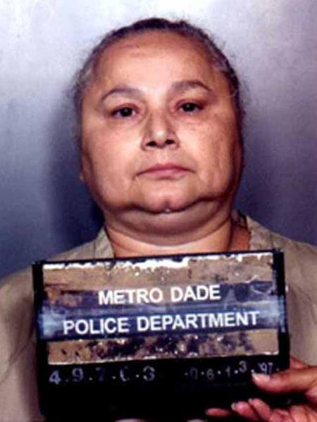 A narcotraficante Griselda Blanco em foto ao ser fichada pela polícia de Miami