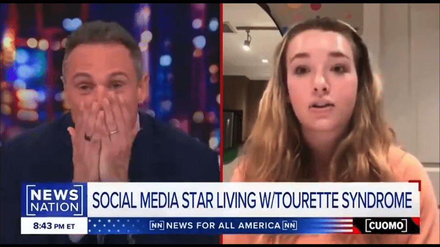 O jornalista Chris Cuomo riu durante entrevista com jovem que tem síndrome de Tourette
