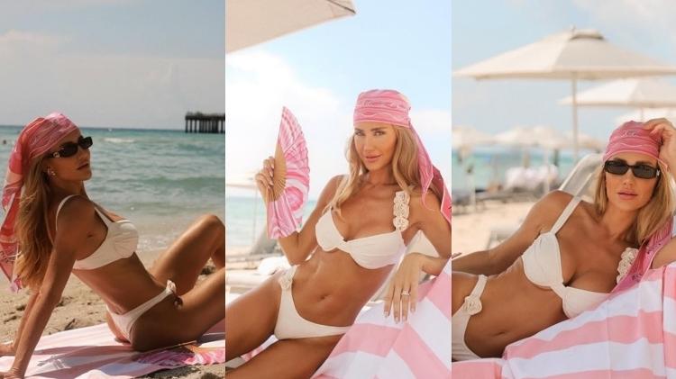 Ana Paula Siebert curte praia em viagem aos EUA Ana Paula Siebert curte praia em viagem aos EUA