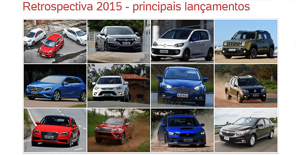 Retrospectiva 2015 lançamentos 956 - Arte UOL Carros