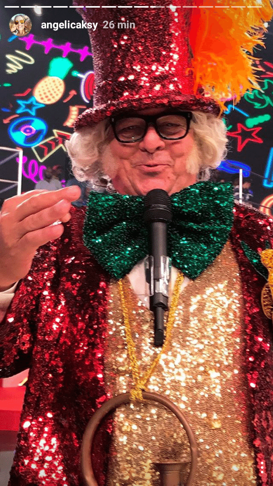 Stepan Nercessian interpreta Chacrinha para o especial "Chacrinha, o Eterno Guerreiro", da Globo e do canal pago Viva - Reprodução/Instagram/angelicaksy