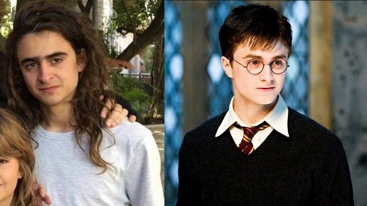 Neto de Fernanda Montenegro e o ator Daniel Radcliffe, intérprete do bruxo Harry Potter - Reprodução/Montagem - Reprodução/Montagem