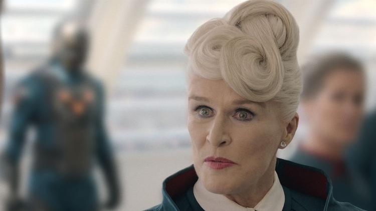 Glenn Close em cena de "Guardiões da Galáxia" - Reprodução - Reprodução