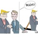 Charge com Trump e Bolsonaro - Divulgação