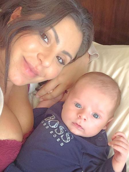 Andressa Ferreira e o filho, Bento, fruto de seu relacionamento com Thammy Miranda - Reprodução/Instagram