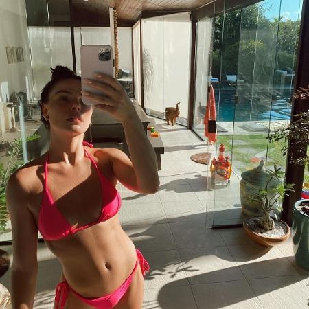 Isis Valverde mostra boa forma em biquíni pink - Reprodução/Instagram