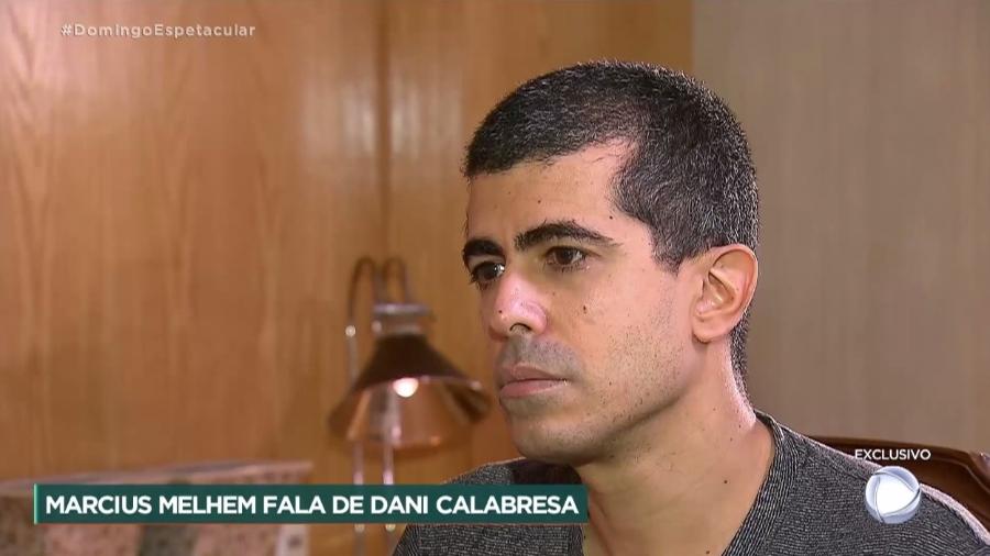 Marcius Melhem concede entrevista a Roberto Cabrini no "Domingo Espetacular" em 2020 - Reprodução/Instagram