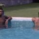 BBB 21: Nego Di e Arthur conversam na piscina - Reprodução/Globoplay