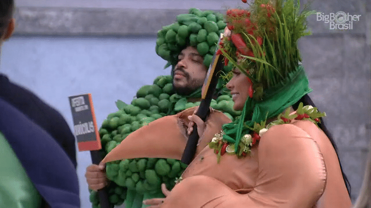 BBB 21: POcah e Projota cumprem castigo do monstro - Reprodução/Globoplay - Reprodução/Globoplay