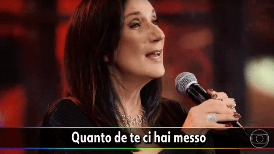 Zizi Possi canta no Faustão - Reprodução