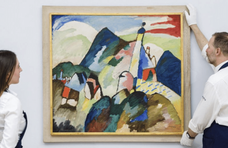 Kandinsky pintou o quadro depois de visitar o vilarejo de Murnau, nas montanhas da Baviera - Sotheby's - Sotheby's