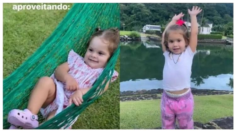 Antes de comprar a mansão, Zé Felipe alugou o espaço para curtir férias com Virginia e as filhas Maria Flor e Maria Alice - Fotos: Instagram