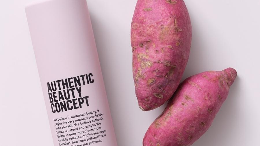 Xampu com o uso de batata doce da Authentic Beauty Concept