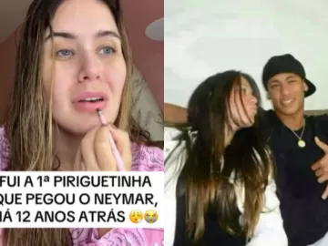 '1ª piriguetinha que pegou o Neymar': influenciadora relembra affair