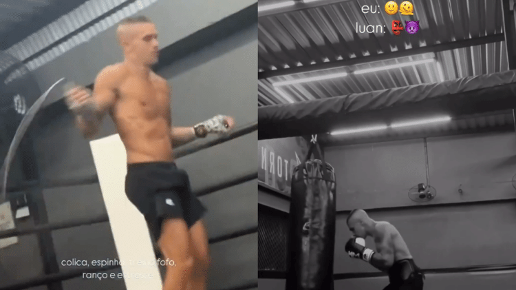 Mel Maia filma suposto namorado, o lutador Luan Vinícius Medeiros