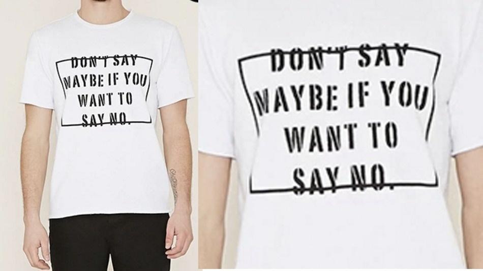 Camiseta da Forever 21 com frase controversa causou polêmica - Reprodução/Mashable
