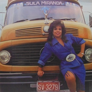 Sula Miranda na capa de seu primeiro disco, "Caminhoneiro do Amor" (1986) - Divulgação - Divulgação