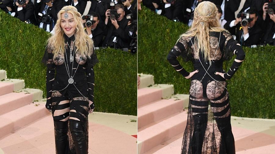 Madonna usa vestido Givenchy no tapete vermelho do baile do MET - Getty Images