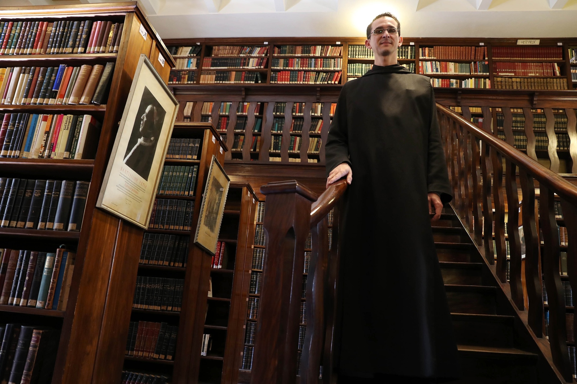 O monge beneditino Dom João Baptista, produtor cultural e responsável pela biblioteca do Mosteiro de São Bento, em São Paulo - Junior Lago/UOL