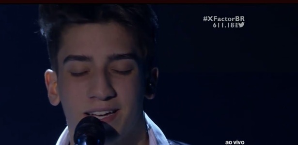 Conrado Bragança, um dos destaques do primeiro "X Factor", mas que foi eliminado - Reprodução
