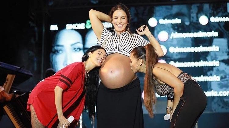 Simaria, Ivete Sangalo e Simone juntas em show na Bahia - Saulo Brandão/Divulgação - Saulo Brandão/Divulgação