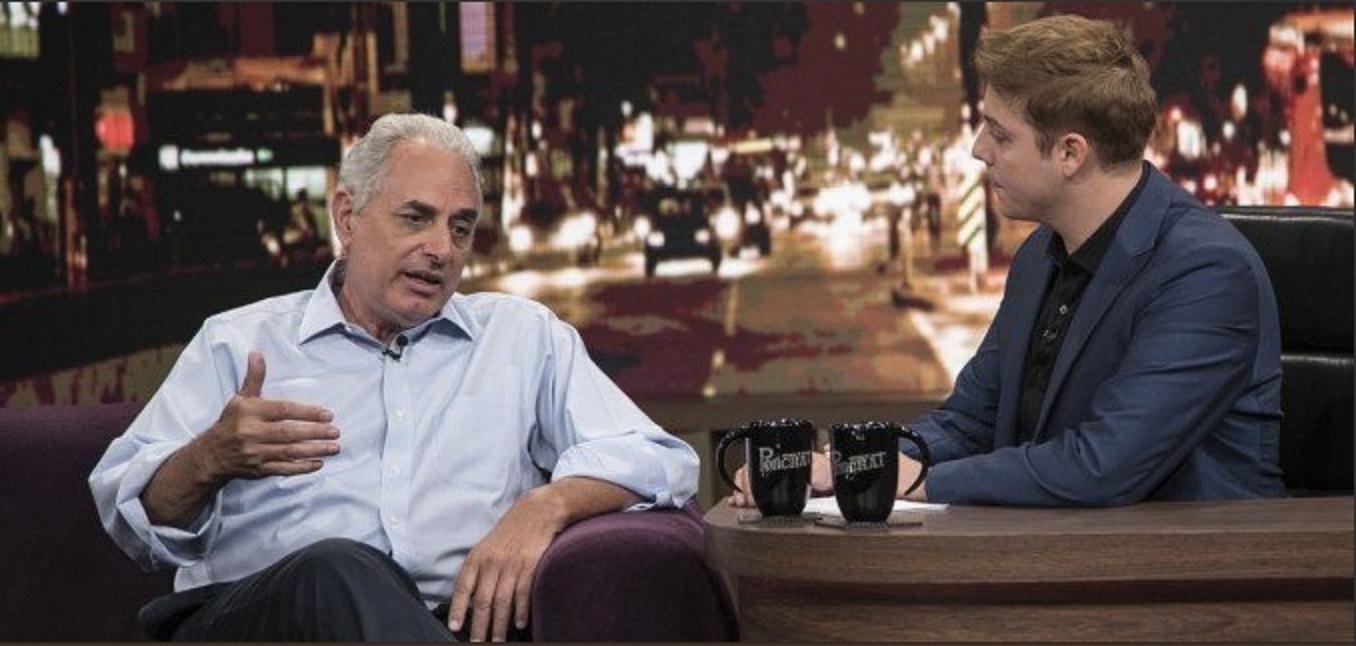 Waack concede entrevista ao "Programa do Porchat", da Record - Reprodução/TV Record