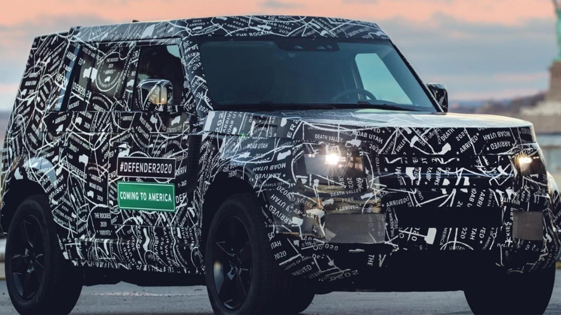 Land Rover Defender 2020 camuflado - Reprodução/Land Rover US