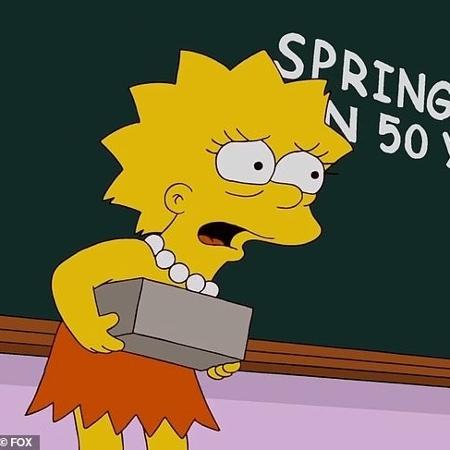 Lisa Simpson em episódio em que discursa para colegas de sala sobre meio ambiente - Reprodução/Fox