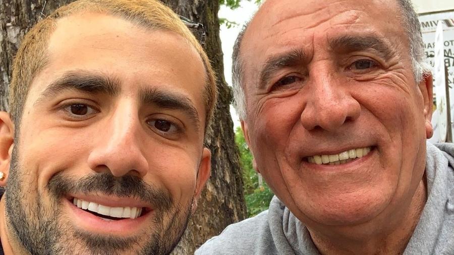 Kaysar Dadour e o pai, George - Reprodução/ Instagram