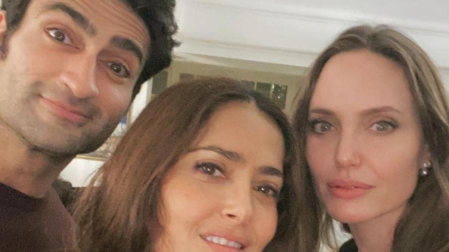 Salma Hayek rasgou seda para os colegas de elenco - Reprodução/Instagram