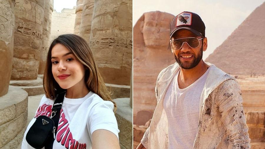 Maisa Silva se encontrou com Daniel Alves no Egito - Reprodução/Instagram