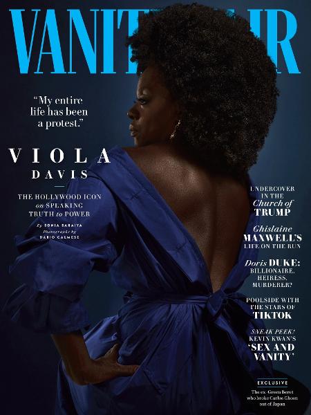 Viola Davis na capa da edição de agosto da Vanity Fair - Divulgação
