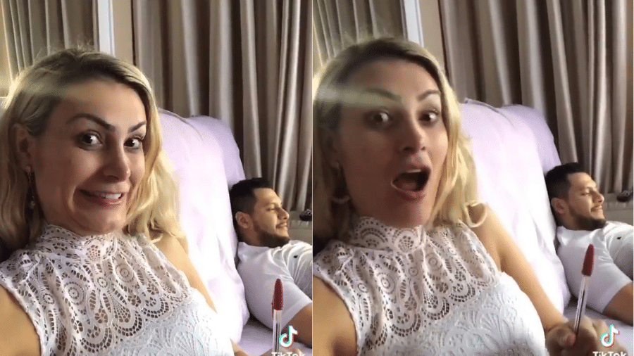 Andressa Urach gravou vídeo reagindo a opiniões antigas ao lado do marido, Thiago Lopes - Reprodução/Instagram