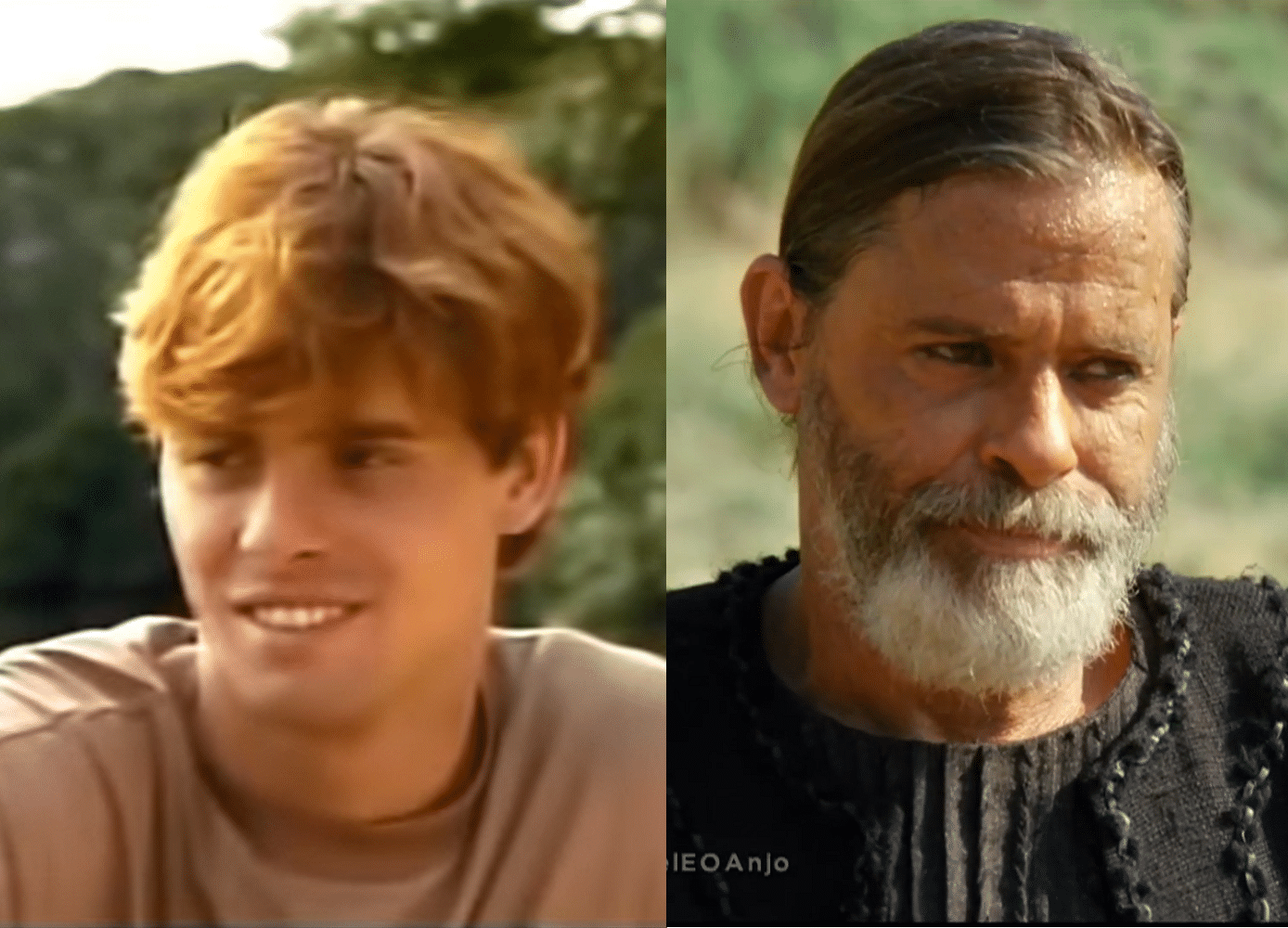 Marcos Winter em "Pantanal" e "Gênesis" - Reprodução