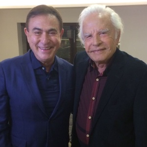 Amaury Jr. entrevista Cid Moreira - Divulgação - Divulgação