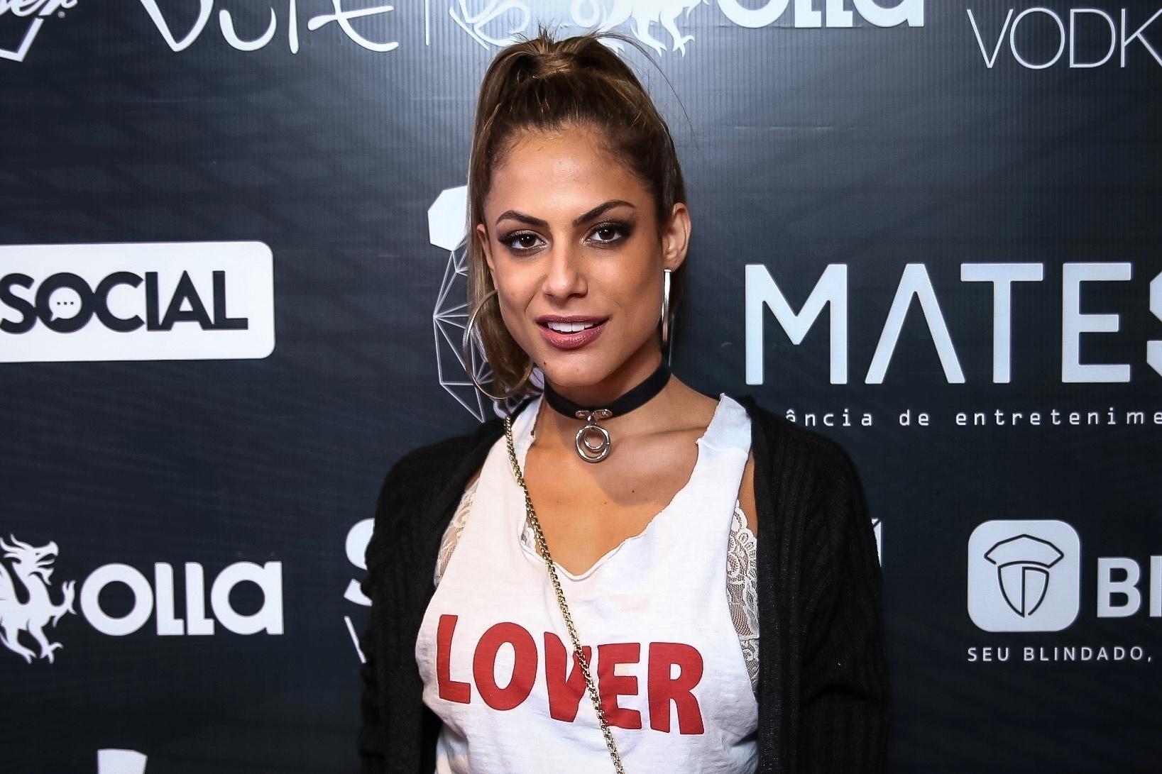 Mari Gonzalez e Jonas Sulzbach foram à after party do Justin Bieber no Villaggio JK, em São Paulo - Raphael Castello/AgNews