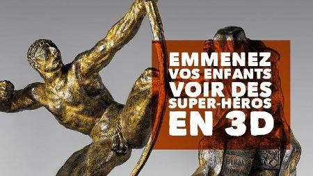 "Tragam seus filhos para ver super-heróis em 3D" - Museé d'Orsay/Facebook