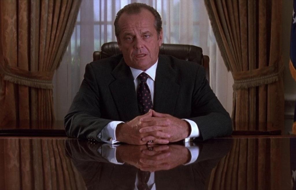 Jack Nicholson em cena de "Marte Ataca!" (1996) - Divulgação