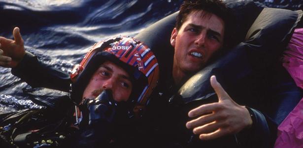 Anthony Edwards e Tom Cruise em cena de "Top Gun" - Divulgação - Divulgação