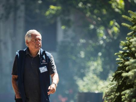 O chefão da CBS Leslie Moonves, também conhecido como Les Moonves, durante conferência na Califórnia, em julho - Drew Angerer/Getty Images