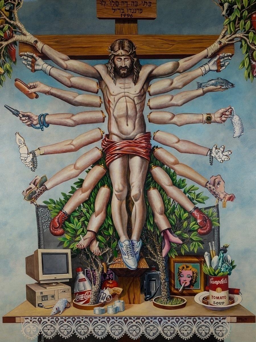 "Cruzando Jesus Cristo com Deusa Shiva", de Fernando Barril - FZago/StudioZ