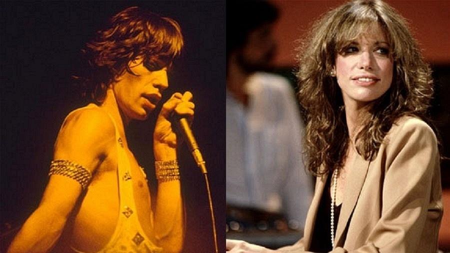 Mick Jagger e Carly Simon - Reprodução/Montagem