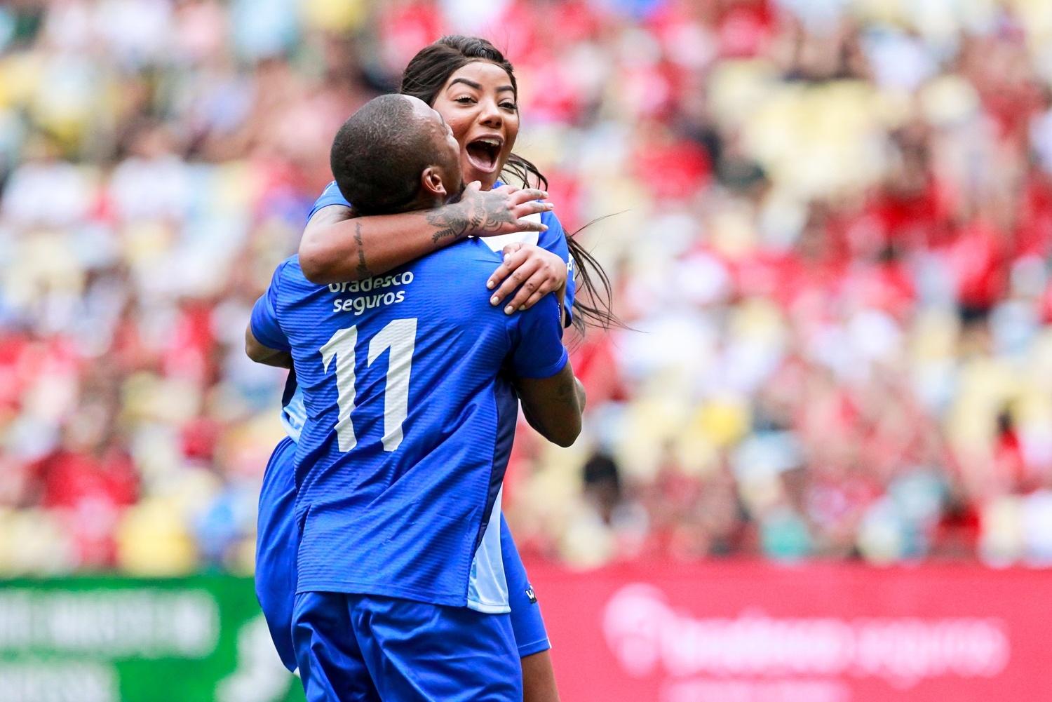 Ludmilla durante o Jogo das Estrelas, no Maracanã - Brazil News