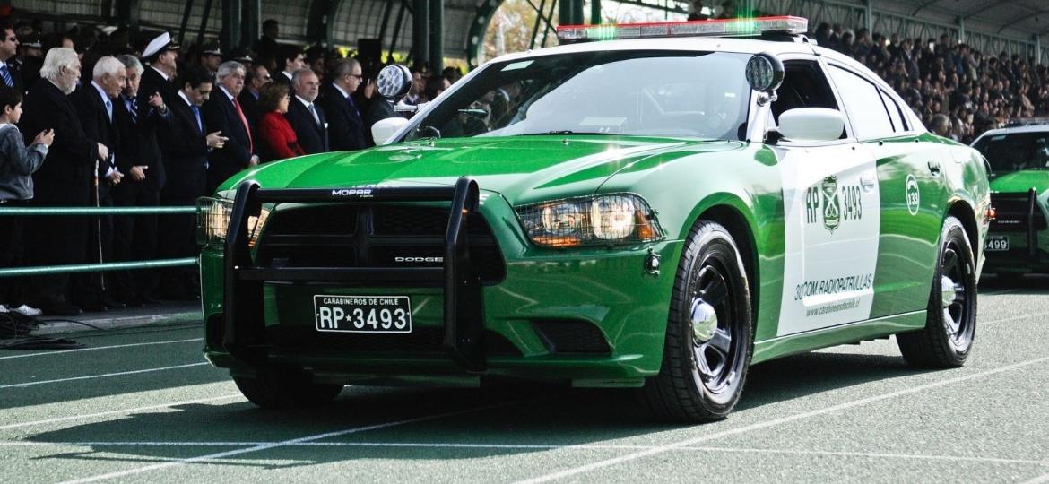 Polícia chilena comprou 229 viaturas Dodge Charger em 2016 - Reprodução