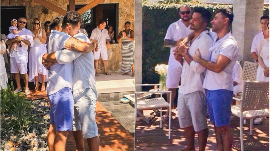 Rodrigo Sant"anna e Junior Figueiredo se casaram há dois anos - Reprodução/Instagram